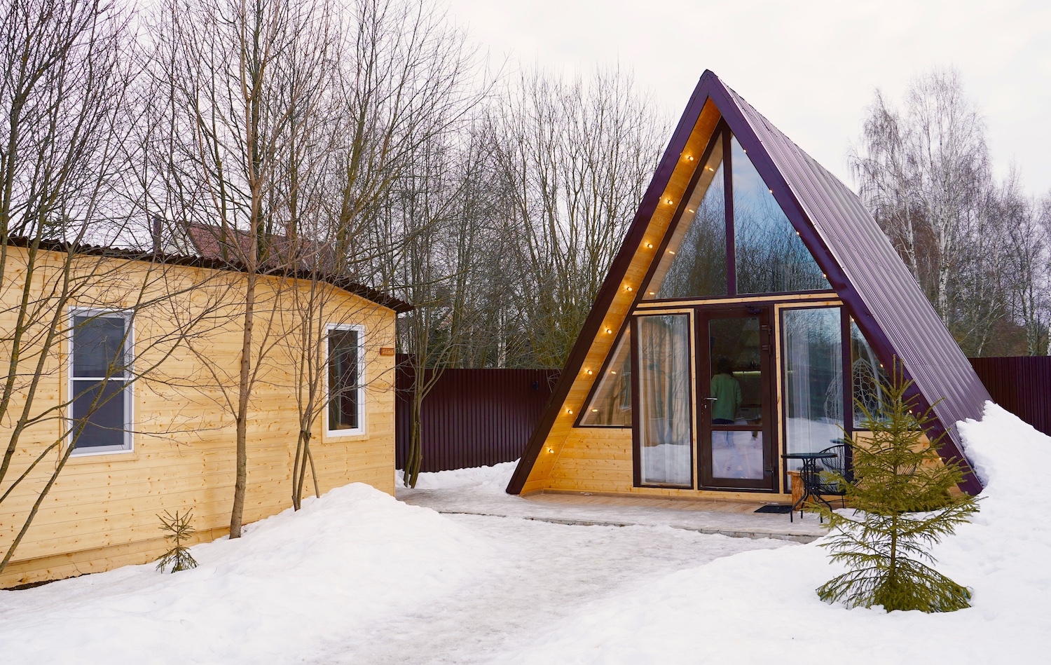 A-frame Happy - снять треугольный дом в Подмосковье